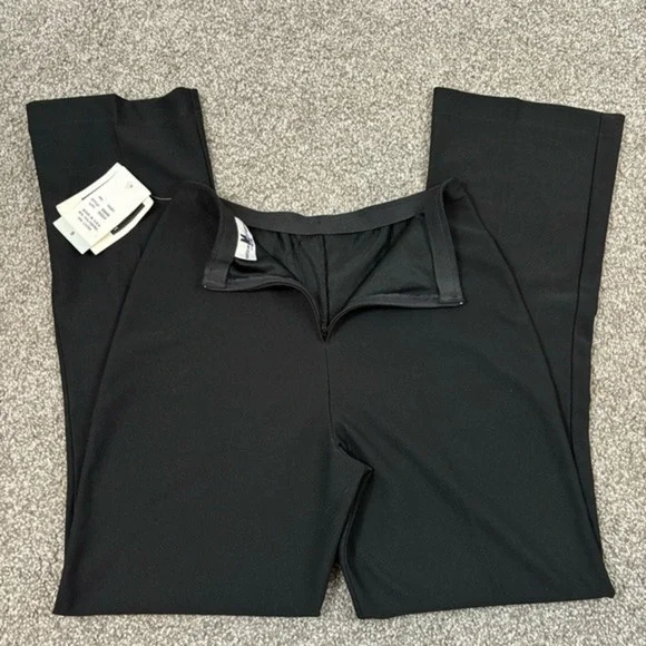 Morgan Sport Sz 9 Black Pants Back Zip Vintage Look - Picture 4 of 6